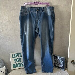 Lane Bryant Classic Denim Elastic Waist Boyfriend Jeans